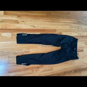 Black padded long bike pants.